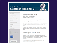 Tablet Screenshot of karate-neckarsulm.de